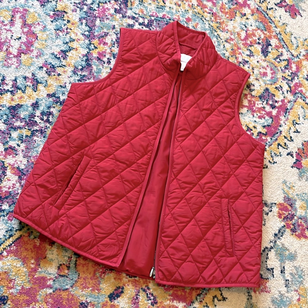 PICK 5/$15 - Coldwater Creek red size Large women’s ladies vested quilted